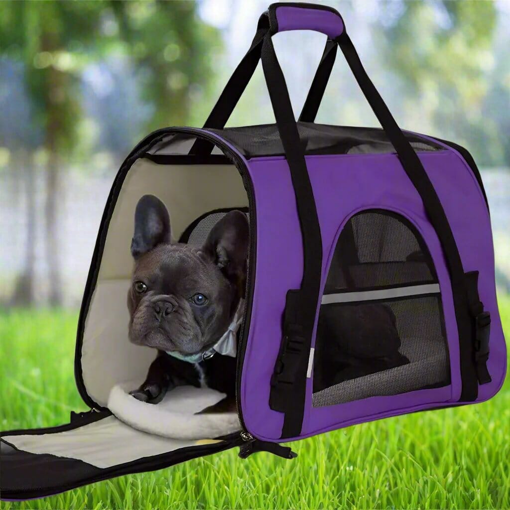 Sac de Transport pour Chien - DogCarrierBag™ - Violet - Dog en Vadrouille