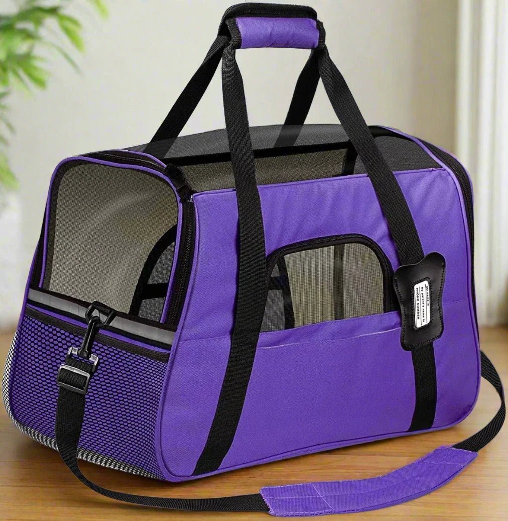 Sac de Transport pour Chien - DogCarrierBag™ - Violet - Dog en Vadrouille